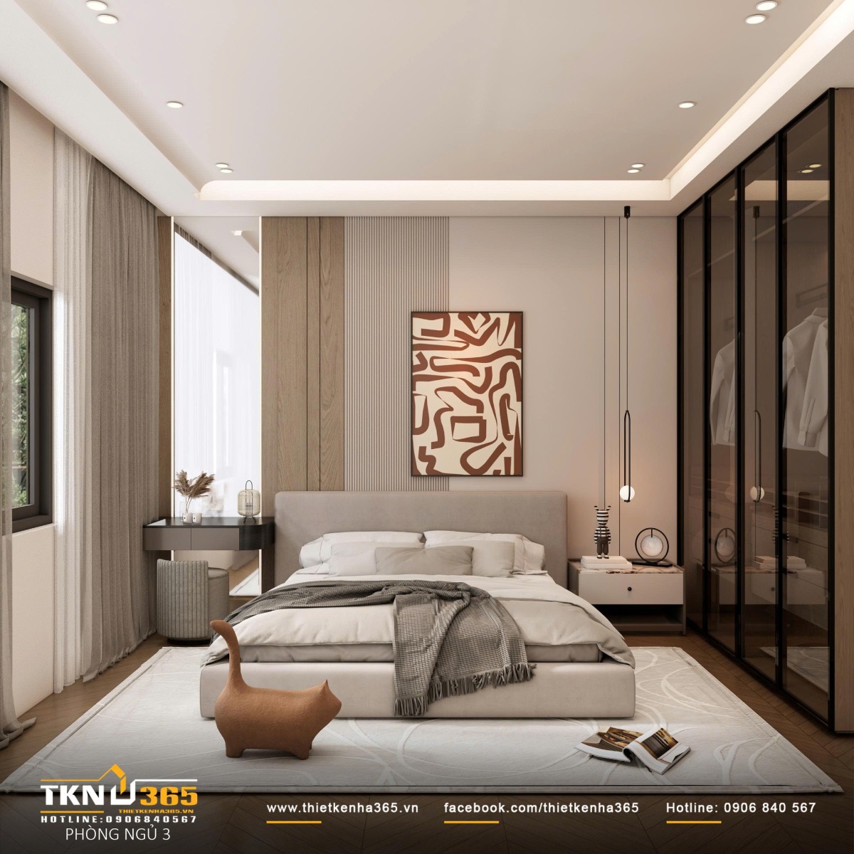 Thiết kế biệt thự phố 3 tầng 10