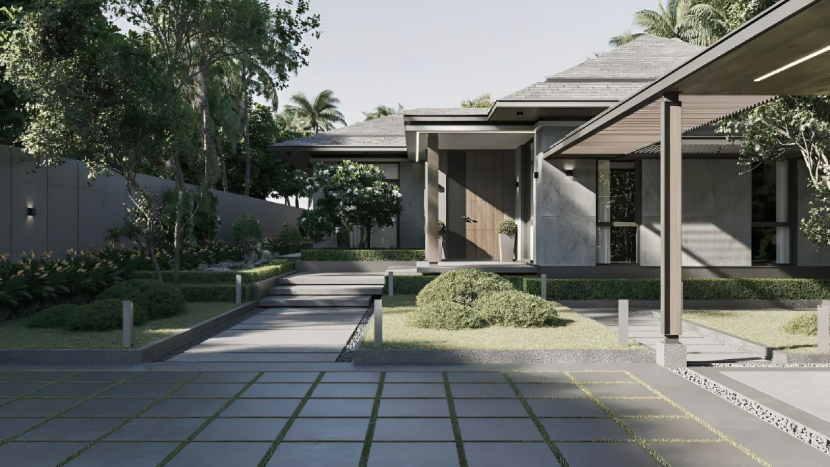 thiết kế biệt thự 1 tầng 10