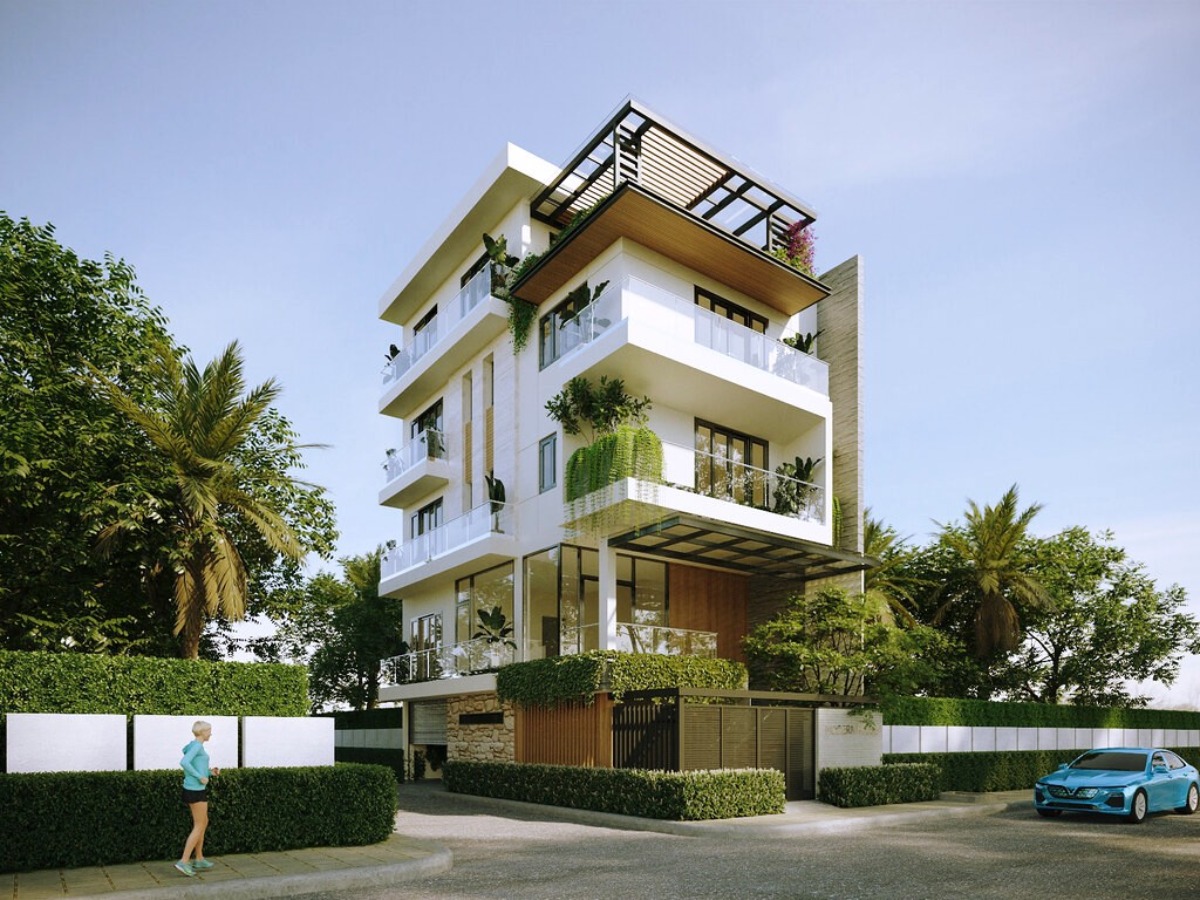 Thiết kế biệt thự 4 tầng 12