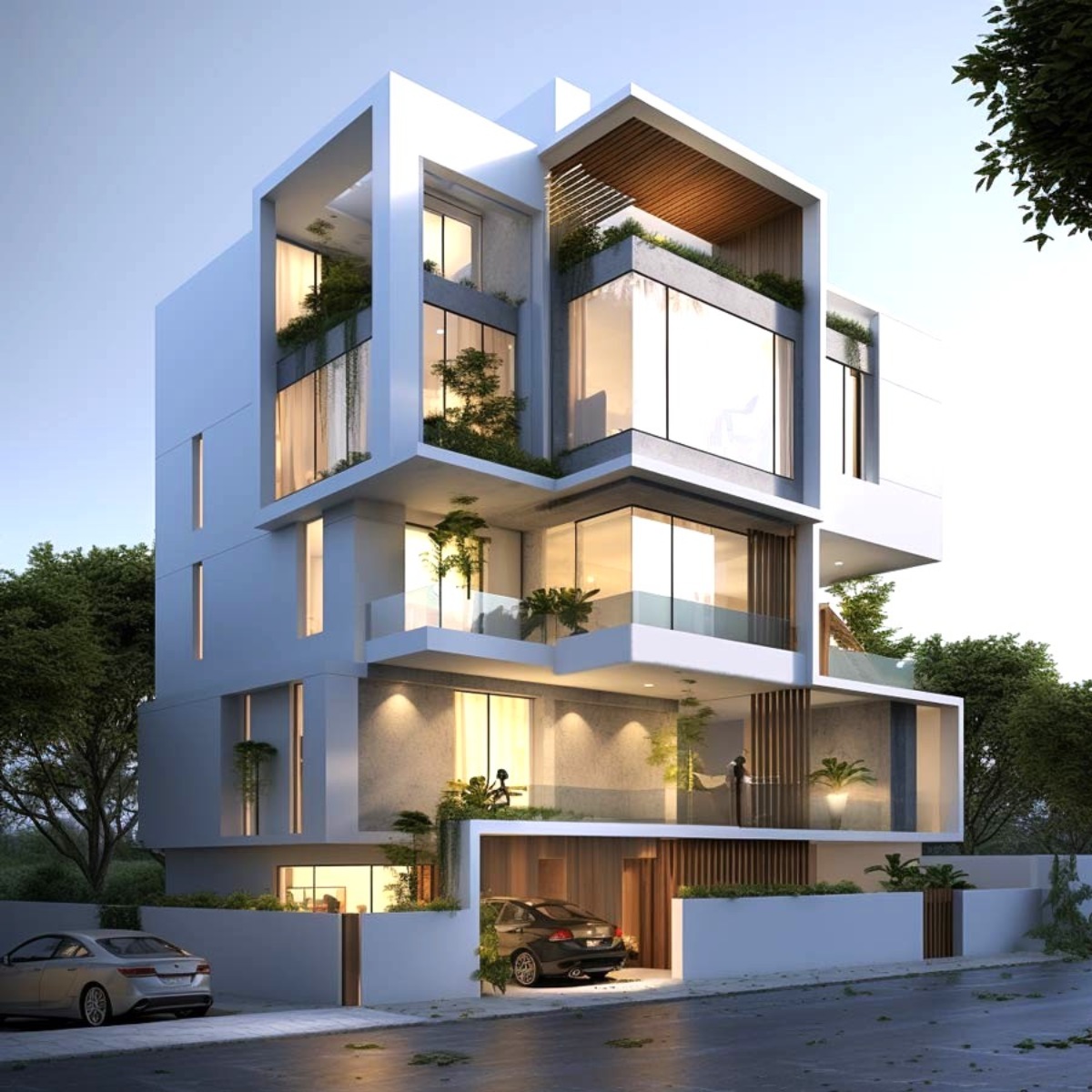 Thiết kế biệt thự 4 tầng 9