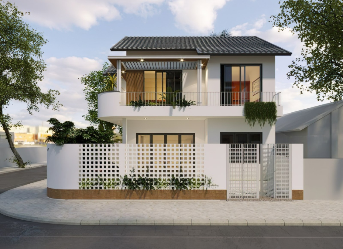 Thiết kế biệt thự mini 2 tầng 10