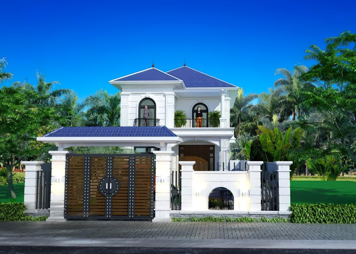 Thiết kế biệt thự mini 2 tầng 6