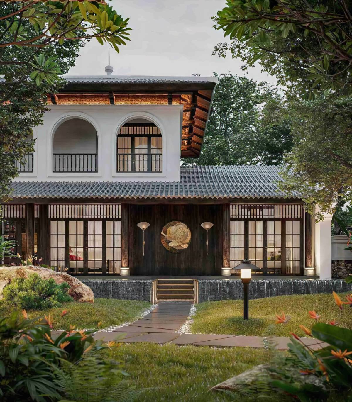 Thiết kế biệt thự mini 2 tầng 8