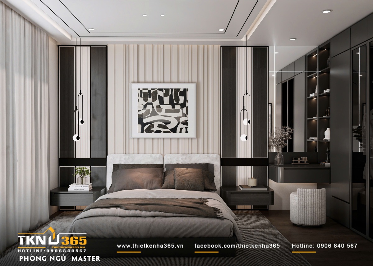 Thiết kế biệt thự phố 3 tầng 9