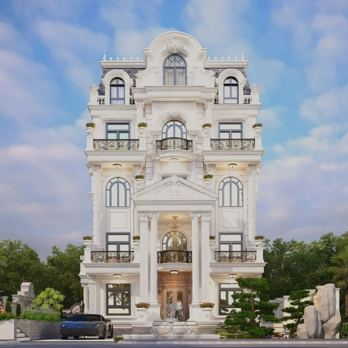 Thiết kế biệt thự tân cổ điển 4