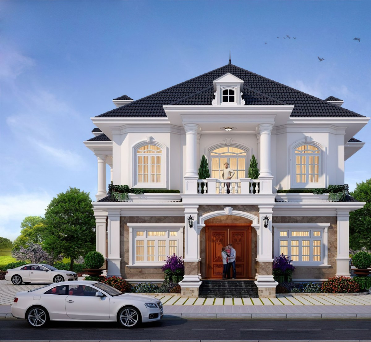 Thiết kế biệt thự tân cổ điển 7