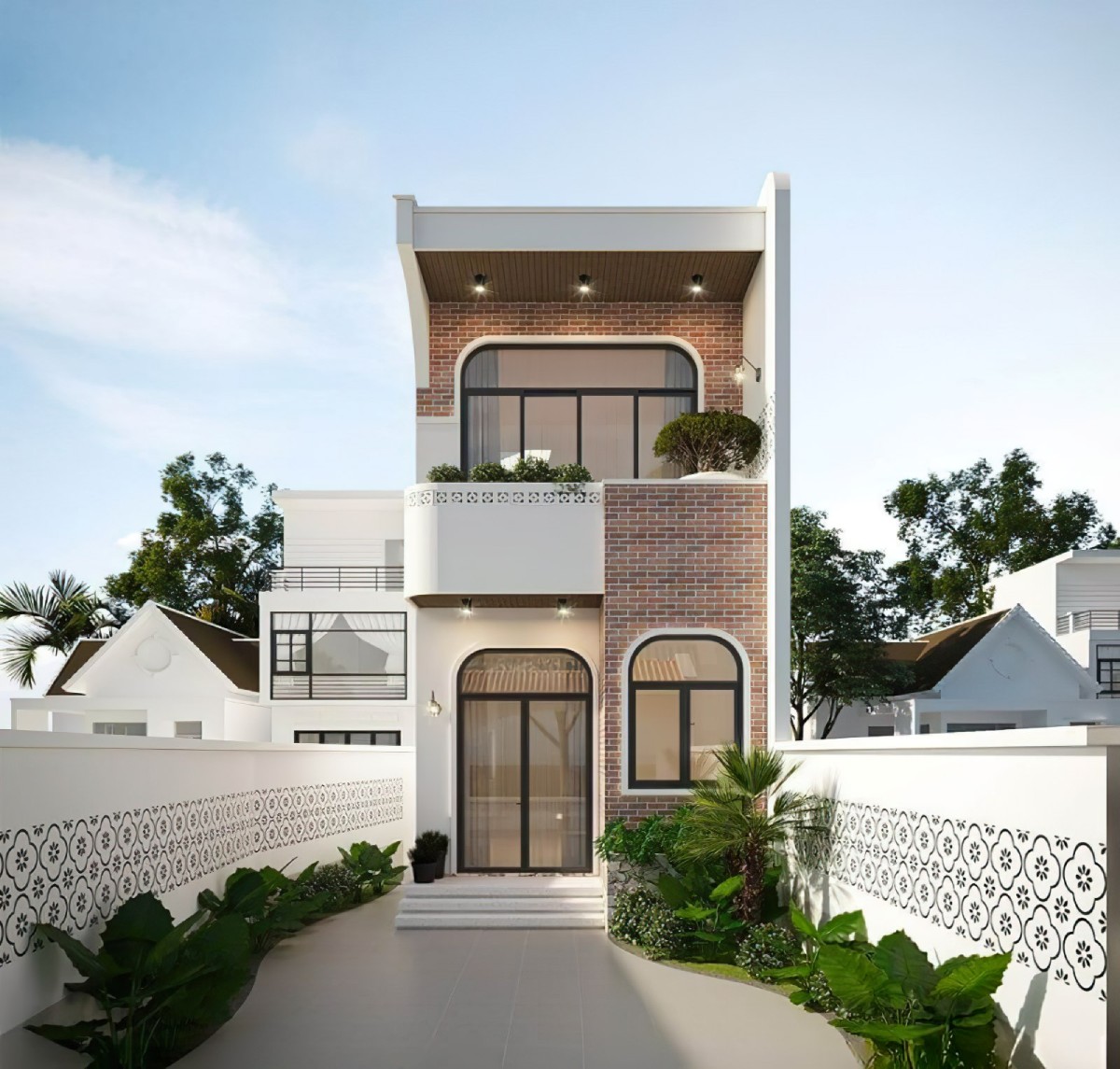 thiết kế nhà 2 tầng 5x24m 11