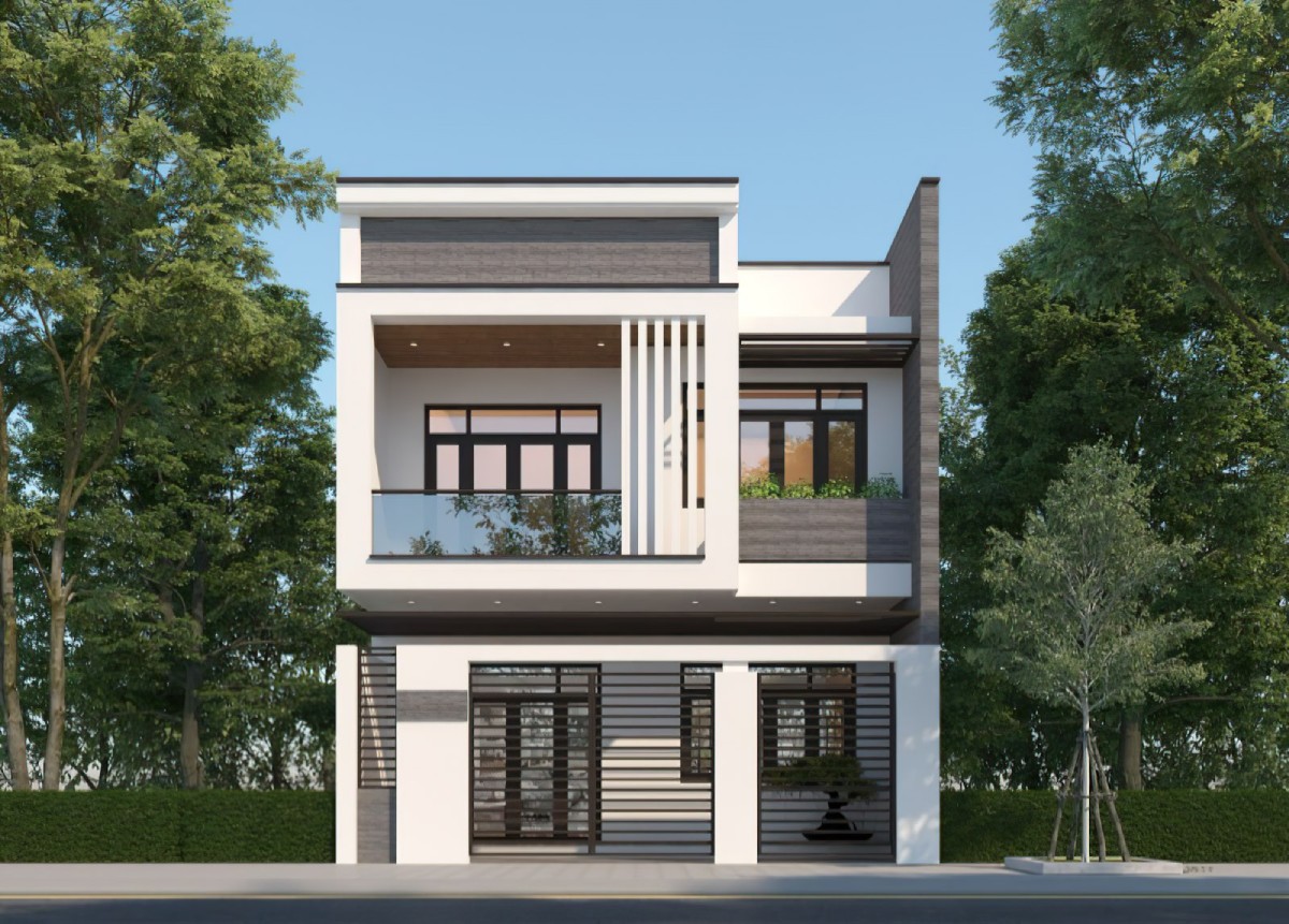 thiết kế nhà 2 tầng 5x24m 3