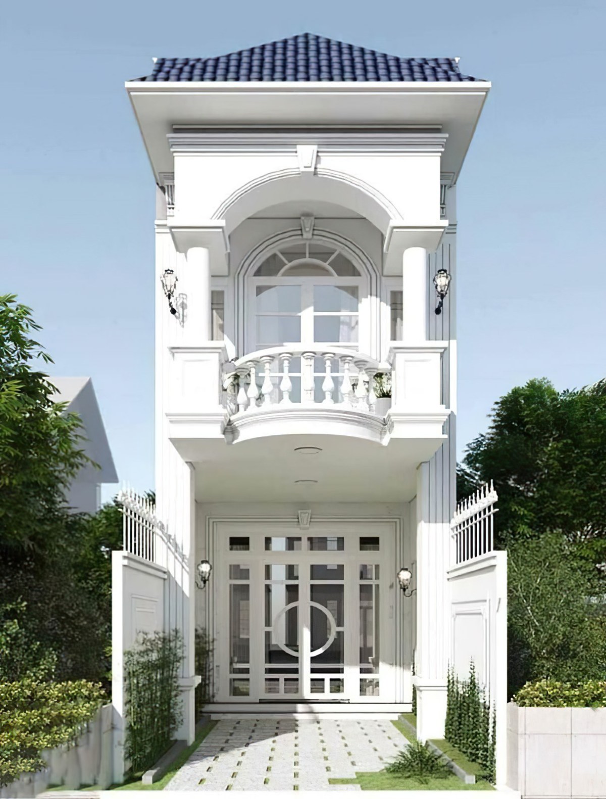 thiết kế nhà 2 tầng 5x24m 5