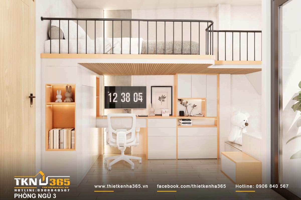 Thiết kế nhà phố 3 tầng 10