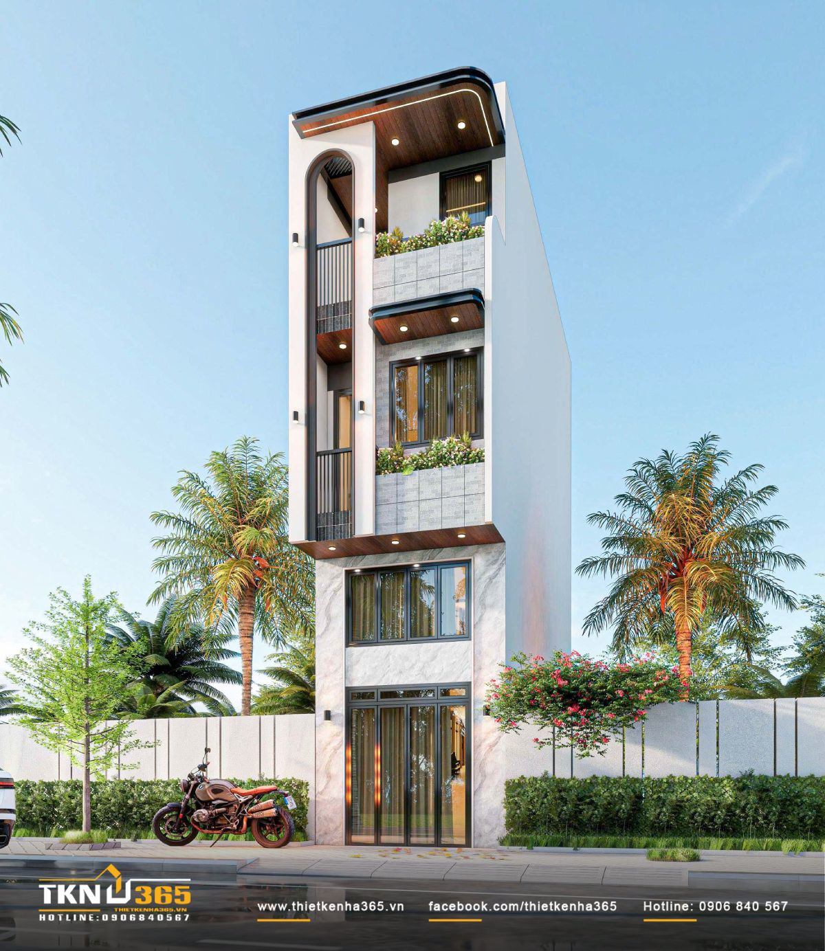 Thiết kế nhà phố 3 tầng 2