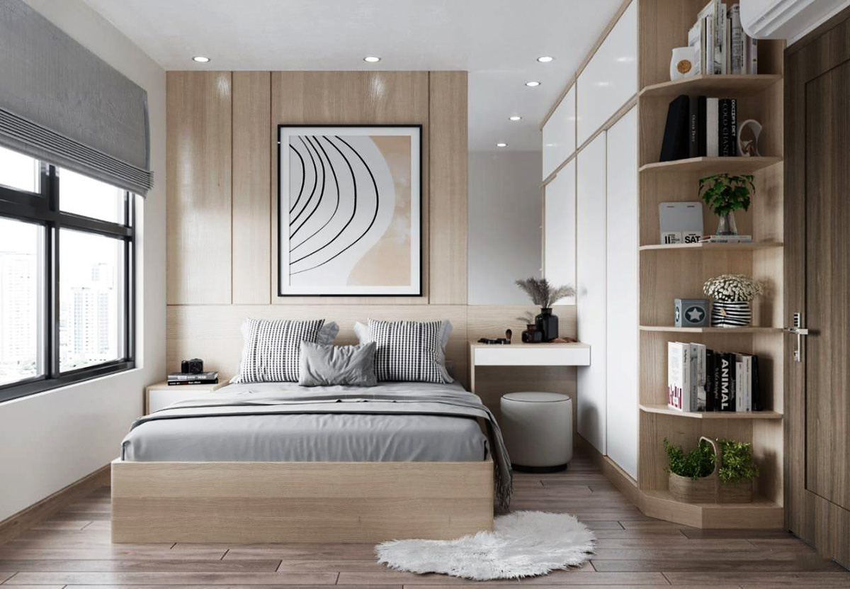 C&aacute;ch sắp xếp nội thất nh&agrave; nhỏ đối với ph&ograve;ng ngủ