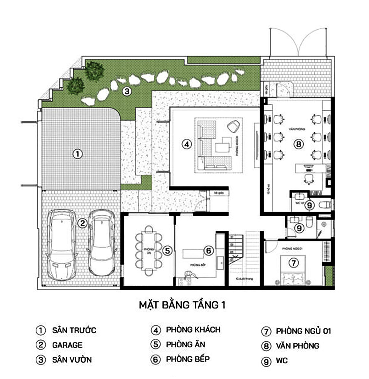 Bản vẽ mẫu biệt thự 2 tầng 2 mặt tiền phong c&aacute;ch Luxury