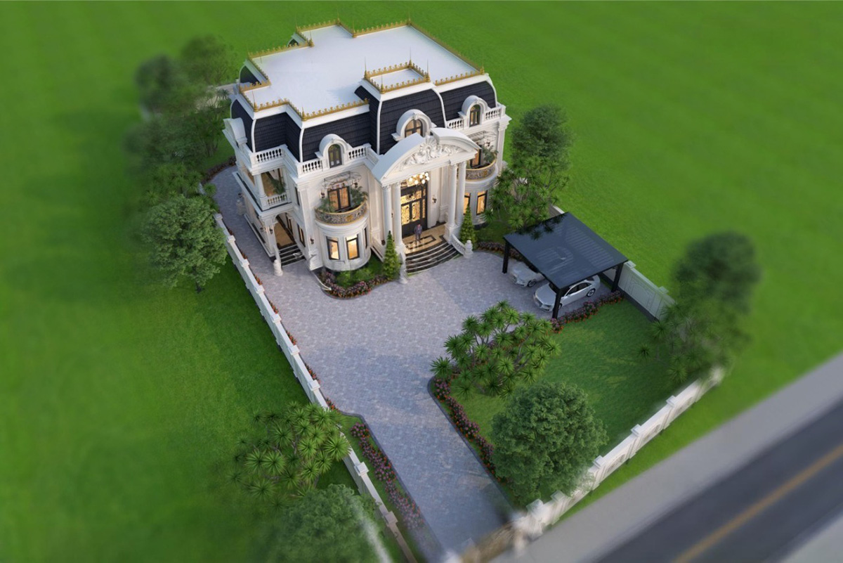 Mái Mansard đề cao sự sang trọng, bề thế