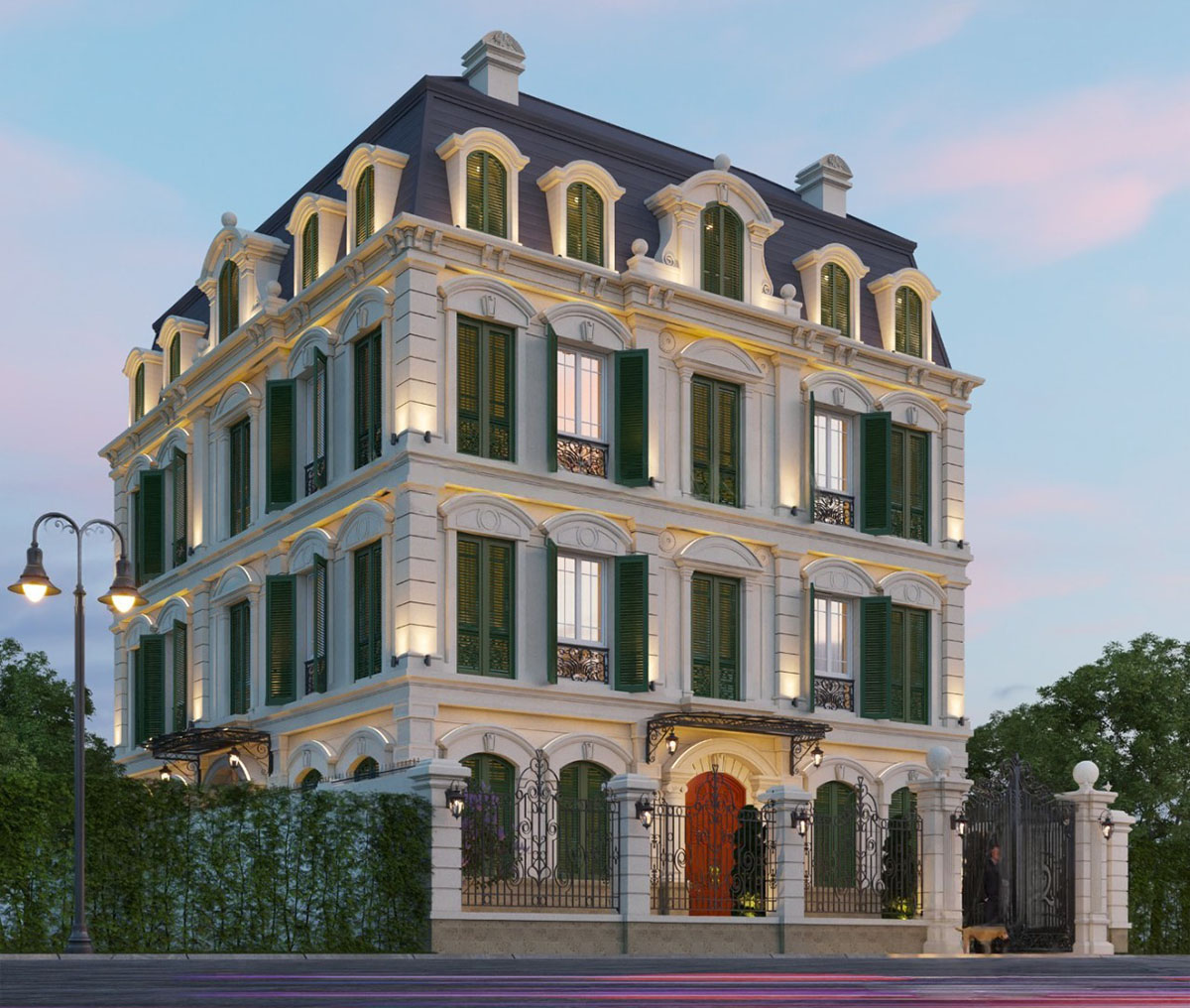 Công trình không chỉ là chốn an cư sang trọng mà còn khẳng định gu thẩm mỹ, đẳng cấp của gia chủ giữa không gian sống đô thị.