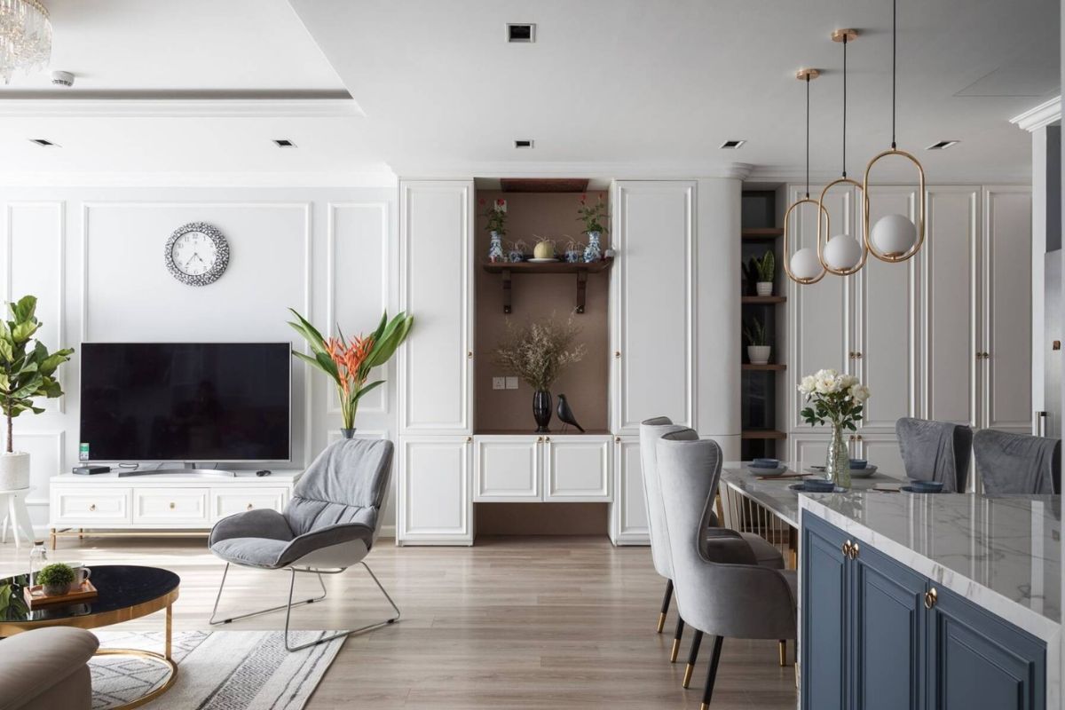 Bàn thờ được bố trí ở khu vực trang nghiêm trong căn hộ chung cư (Ảnh: Sưu tầm)