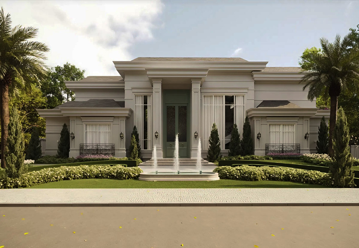 Mẫu biệt thự 1 tầng 3 phòng ngủ có vườn xanh mát Mẫu biệt thự 1 tầng 3 phòng ngủ có vườn xanh mát