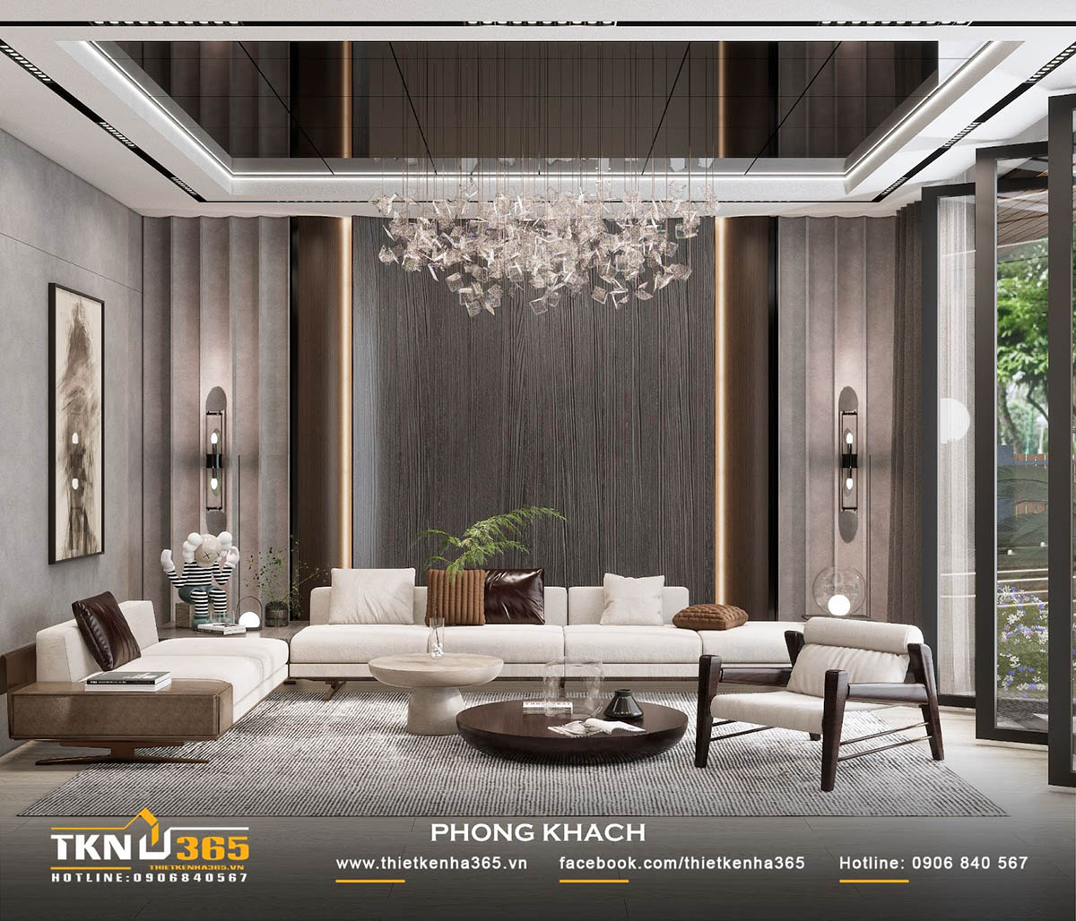 Biệt thự phố 2 tầng H’S VILLA thiết kế phòng khách thông tầng rộng thoáng Biệt thự phố 2 tầng H’S VILLA thiết kế phòng khách thông tầng rộng thoáng