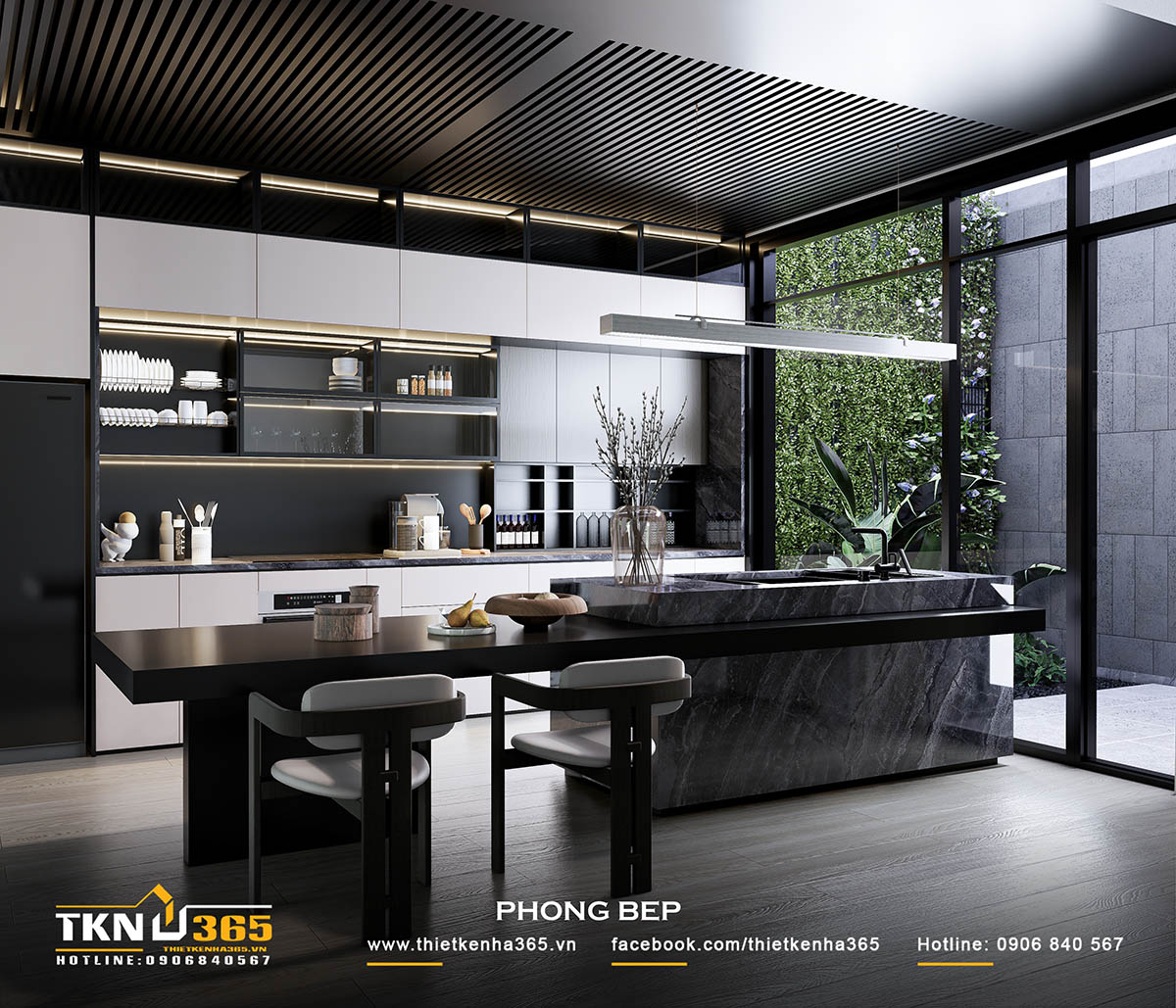 Biệt thự phố 2 tầng H’S VILLA bố trí thêm nhiều khoảng sân trong với nhiều cây xanh, tăng khả năng kết nối giữa con người với thiên nhiên Biệt thự phố 2 tầng H’S VILLA bố trí thêm nhiều khoảng sân trong với nhiều cây xanh, tăng khả năng kết nối giữa con người với thiên nhiên