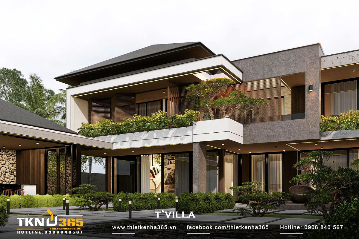Biệt thự T’S VILLA sở hữu thiết kế mái Nhật với độ dốc nhẹ, thích nghi tốt với điều kiện khí hậu nhiệt đới tại địa phương Biệt thự T’S VILLA sở hữu thiết kế mái Nhật với độ dốc nhẹ, thích nghi tốt với điều kiện khí hậu nhiệt đới tại địa phương