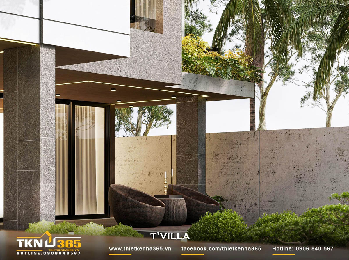 Biệt thự T’S VILLA khai thác tối đa chất liệu kính Biệt thự T’S VILLA khai thác tối đa chất liệu kính