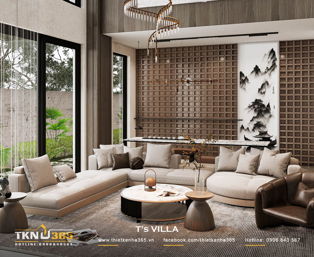 Thiết kế cửa kính lớn giúp không gian sống bên trong T’S VILLA luôn ngập tràn ánh sáng tự nhiên Thiết kế cửa kính lớn giúp không gian sống bên trong T’S VILLA luôn ngập tràn ánh sáng tự nhiên