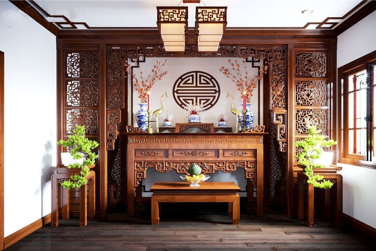 Không nên đặt bàn thờ cạnh nhà vệ sinh và phòng bếp, những khu vực này ảnh hưởng xấu đến không gian thờ cúng linh thiêng (Ảnh: Sưu tầm)