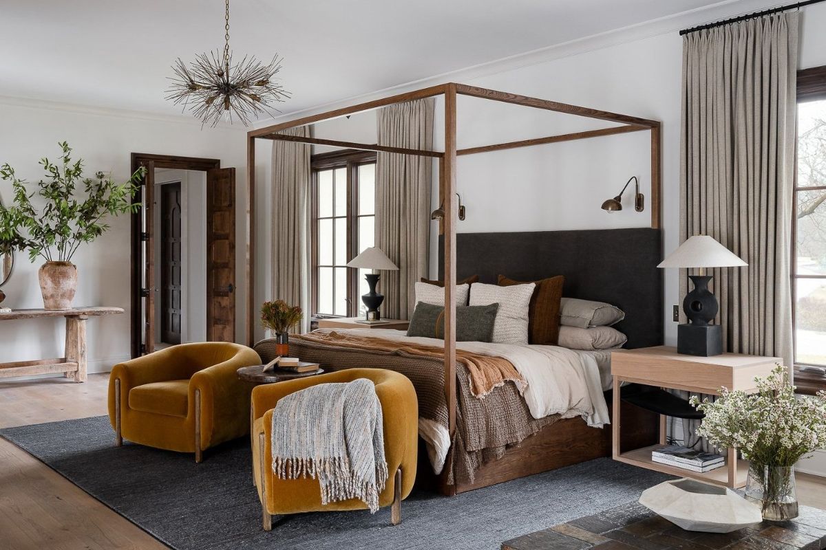 Bố trí công tắc và ổ cắm đầu giường đảm bảo sinh hoạt tiện lợi, nhất là vào ban đêm (Ảnh: Sưu tầm)