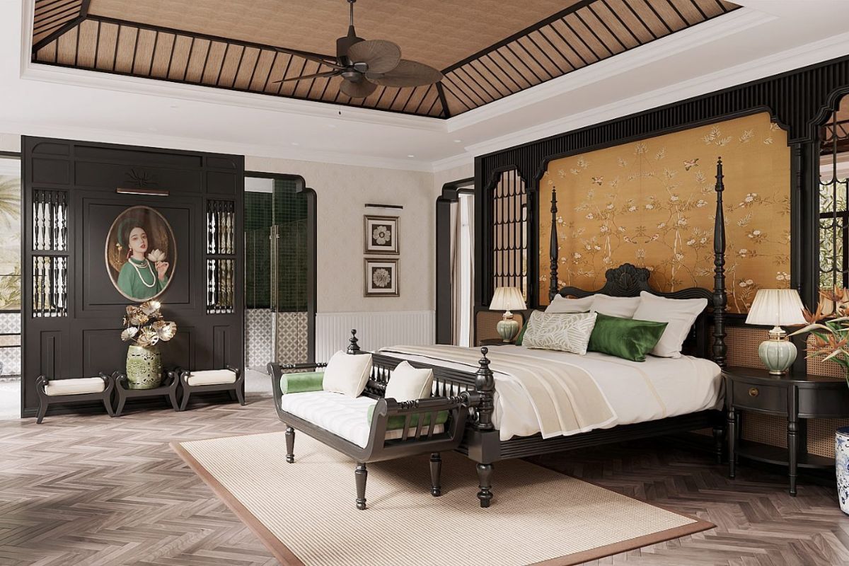 Đồ dùng nội thất trong phòng ngủ nên ưu tiên đường nét bo tròn mềm mại, tránh góc nhọn hoặc cạnh sắc ảnh hưởng đến không gian nghỉ ngơi (Ảnh: Sưu tầm)