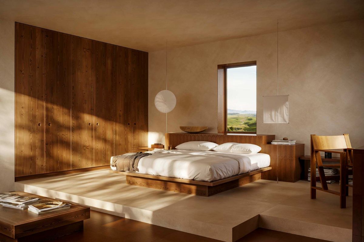 Đặt giường ngủ theo hướng tốt của cả hai vợ chồng mang lại sự hòa hợp và hạnh phúc lâu dài (Ảnh: Sưu tầm)