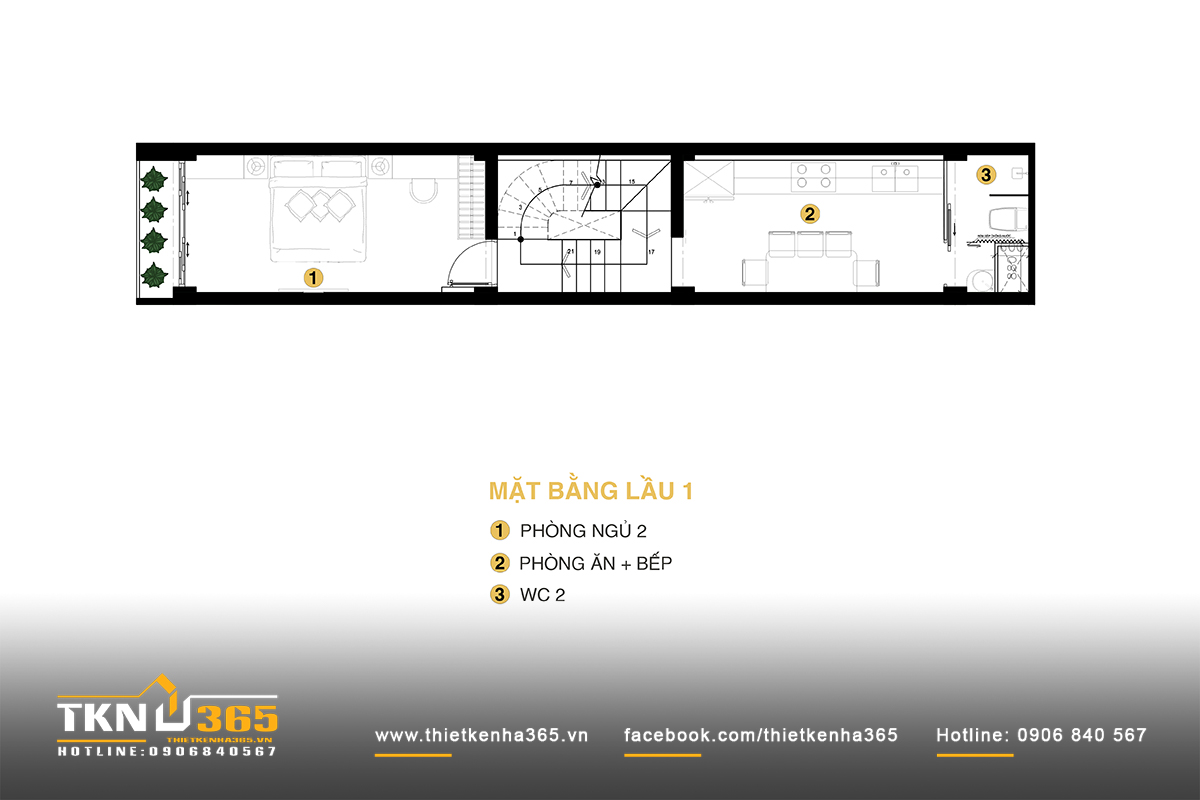 Nhà chị Mỹ Quận 8, nhà phố 1 triệt 2 lầu 1 tum, bản vẽ tầng 1