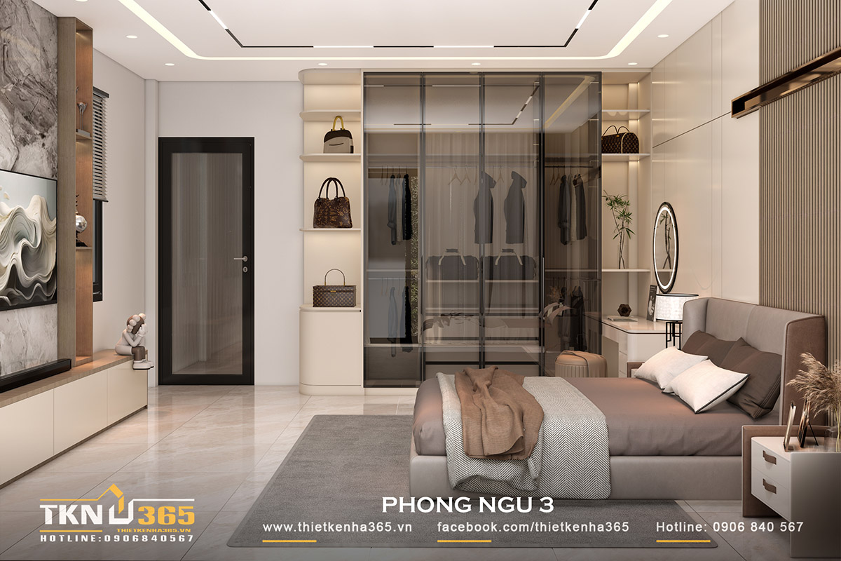 Hệ tủ kịch trần giúp tiết kiệm diện tích