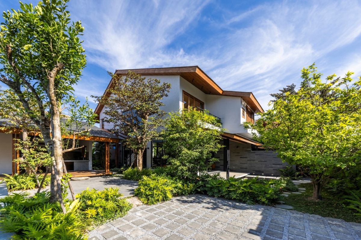 Cảnh quan còn là điểm nhấn độc đáo cho ngôi nhà (Ảnh: Sưu tầm)