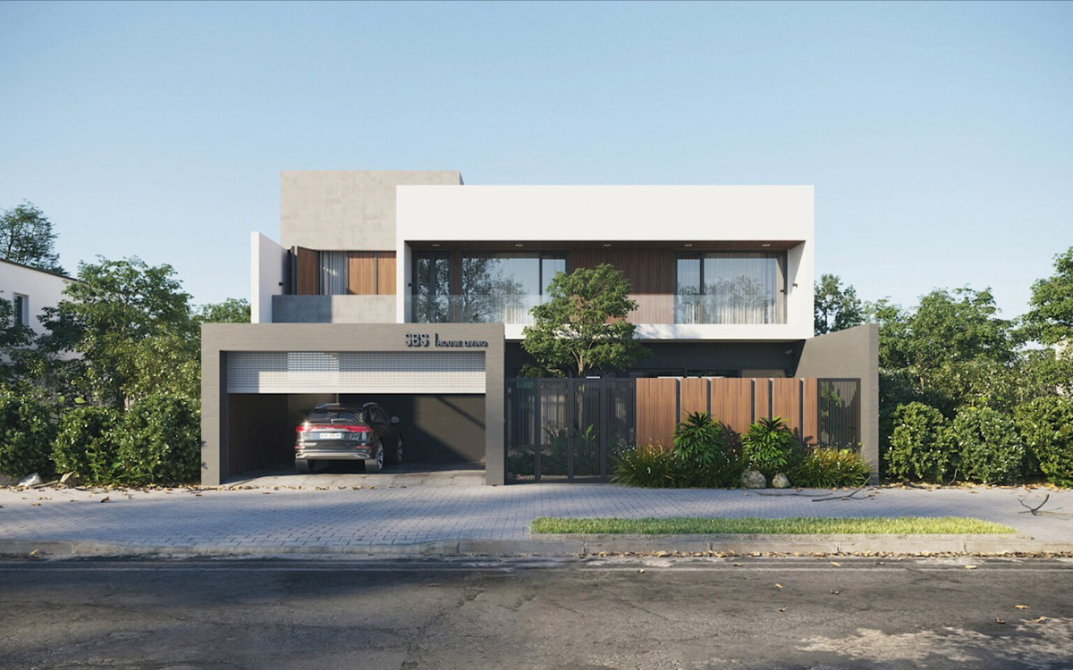 Mẫu biệt thự 2 tầng 300m2 phong cách Minimalist là đại diện hoàn hảo cho triết lý sống “Less is more” – càng giản lược, càng tinh tế.