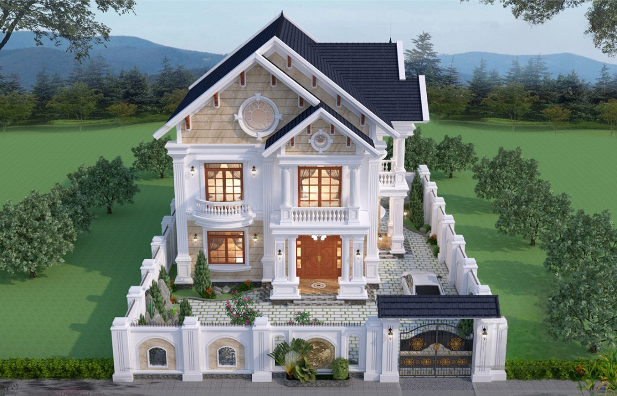 Ngo&agrave;i c&ocirc;ng năng hợp l&yacute;, ng&ocirc;i biệt thự n&agrave;y c&ograve;n to&aacute;t l&ecirc;n sự đẳng cấp v&agrave; phong th&aacute;i của gia chủ.