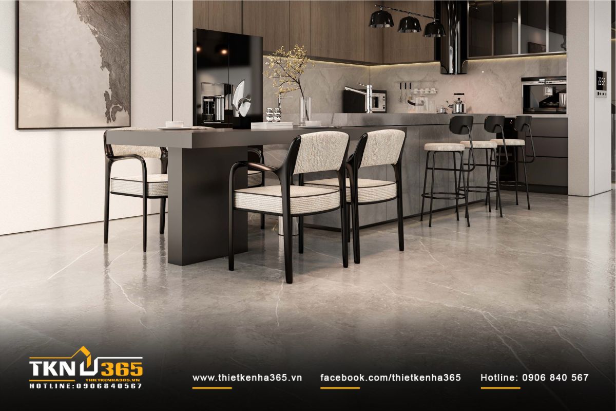 Bảng màu trung tính trang nhã gợi bầu không khí ấm cúng