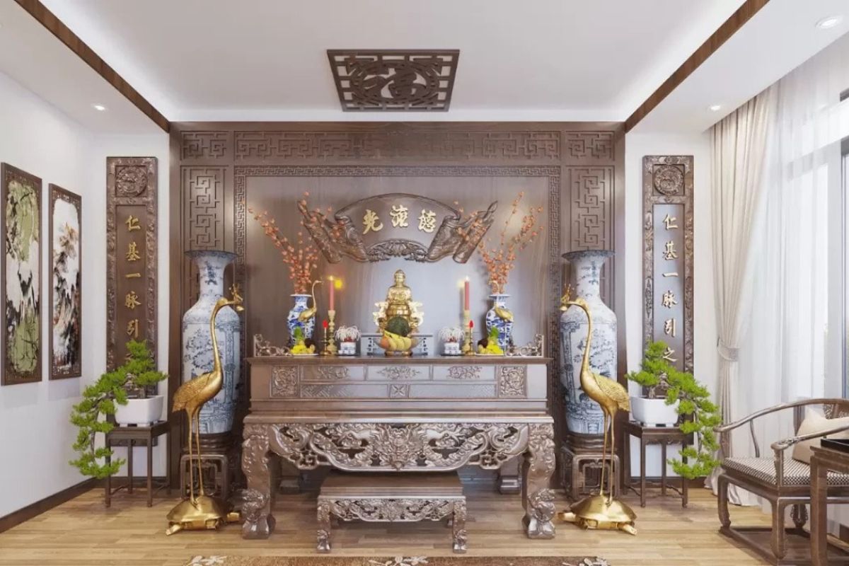 Lựa chọn cây để phòng thờ hợp phong thủy giúp cân bằng vượng khí, mang đến sự bình an cho cả gia đình (Ảnh: Sưu tầm)