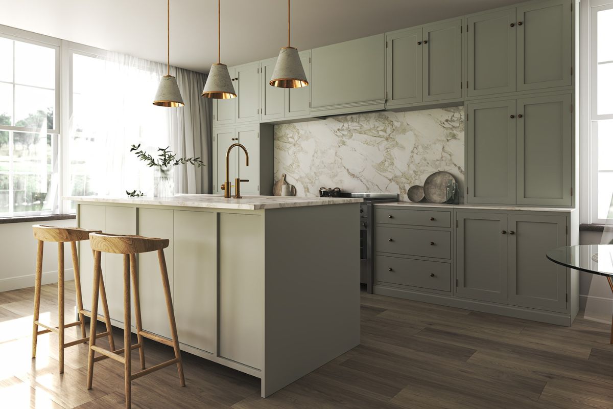 Không gian nấu nướng ngập tràn ánh sáng tự nhiên, giúp bếp luôn sạch sẽ và ấm cúng (Ảnh: Sưu tầm)