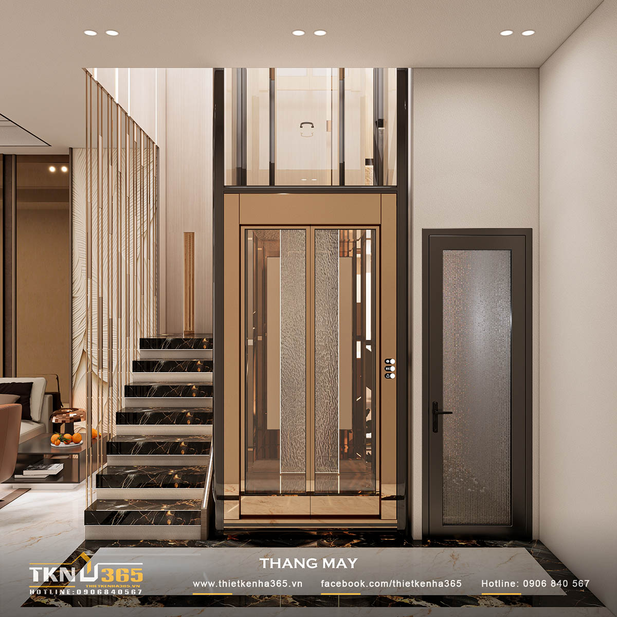 Thang máy hiện đại hỗ trợ việc di chuyển dễ dàng