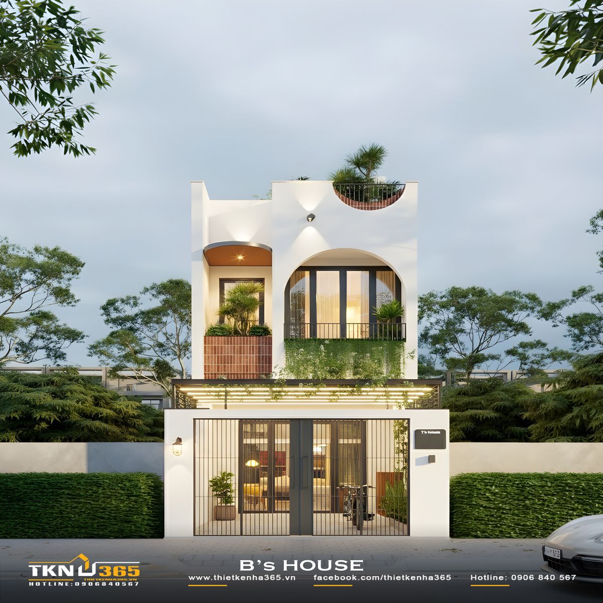 Nhà phố 2 tầng B’s House là không gian sống của gia đình ba thế hệ
