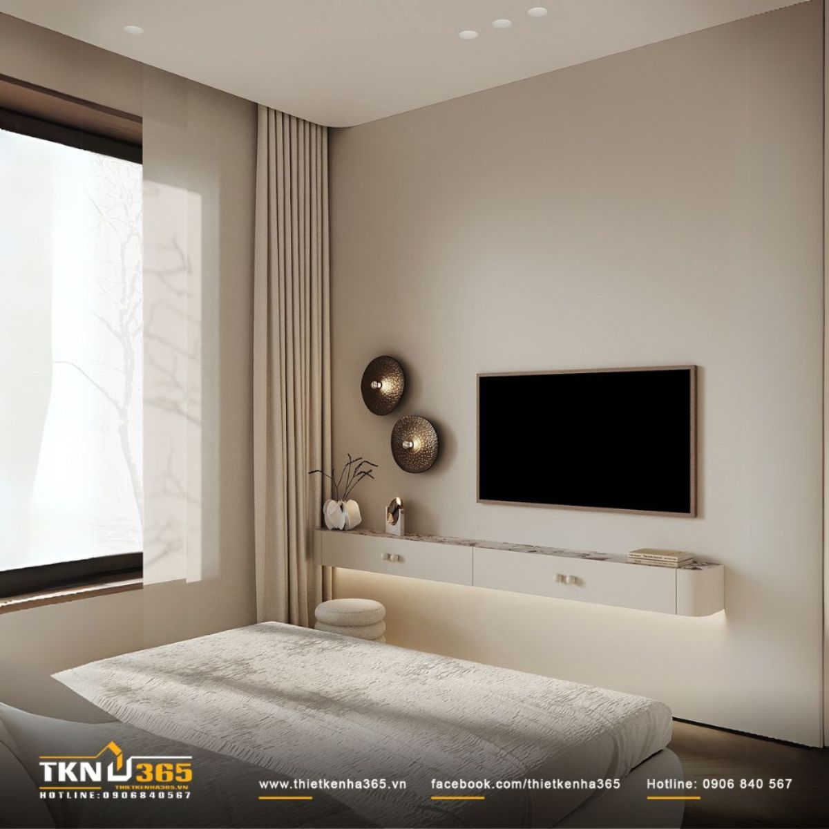 Kh&ocirc;ng gian nghỉ ngơi nhận được nhiều &aacute;nh s&aacute;ng tự nhi&ecirc;n qua hệ cửa