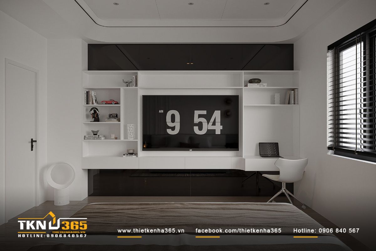 Ánh sáng tự nhiên từ ban công giúp không gian nghỉ ngơi luôn thoáng đãng