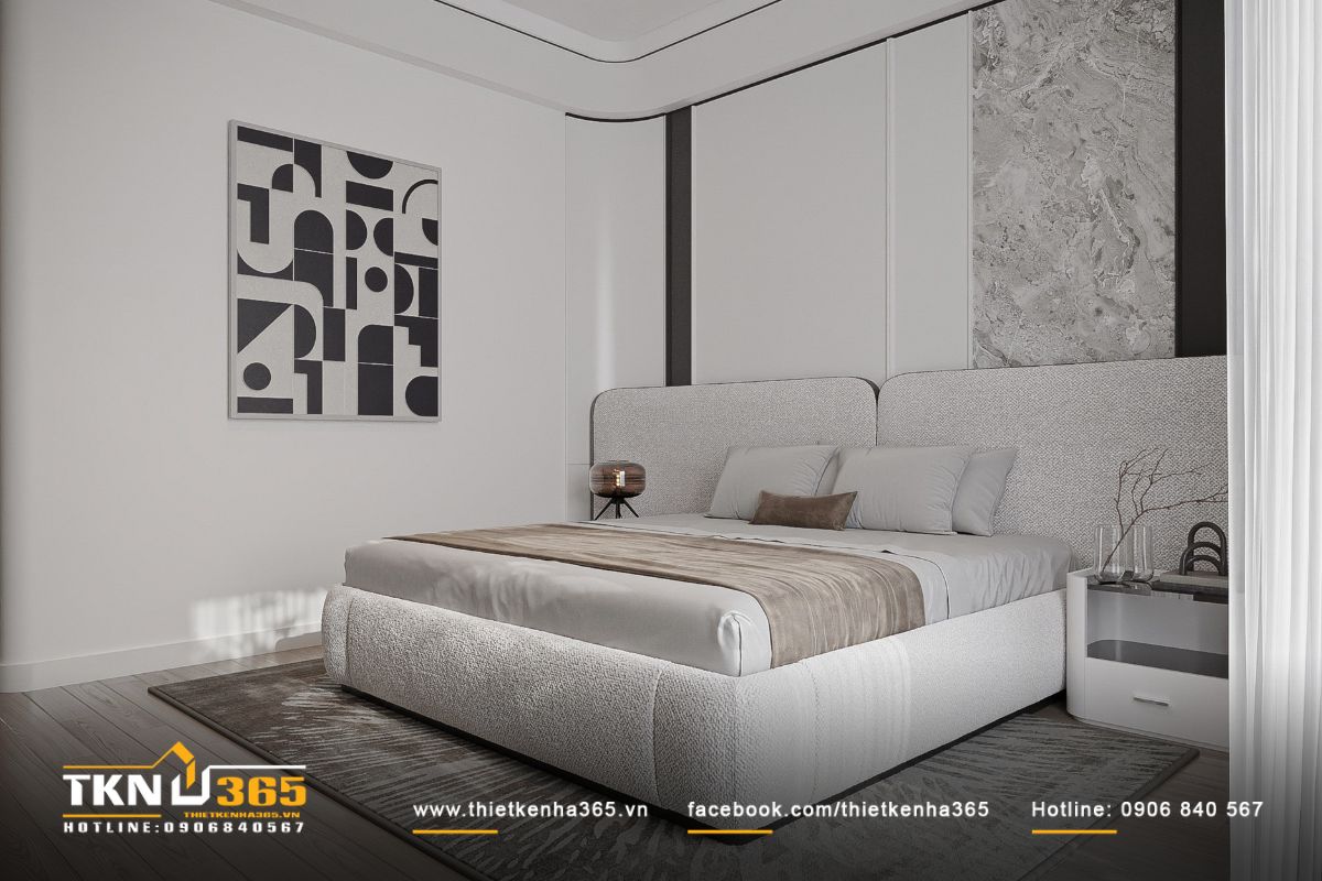 Không gian ngủ thiết kế cân bằng giữa thẩm mỹ và công năng