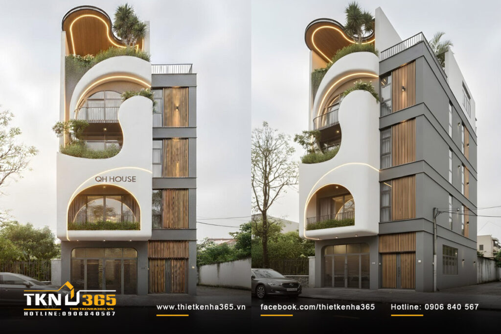 qhs house nha pho 5 tang hien dai
