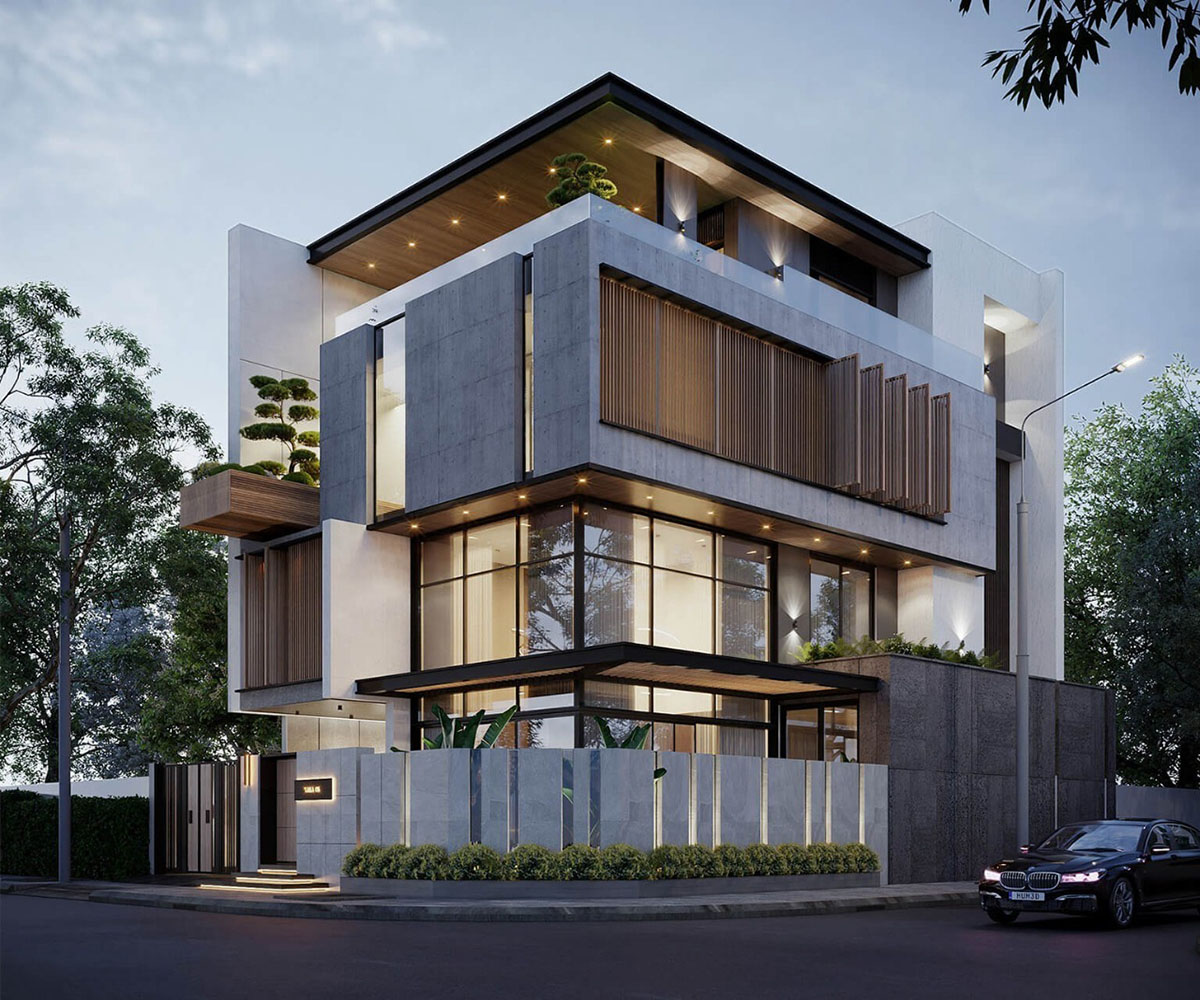 Thiết kế biệt thự 300m2 có thể tùy biến linh hoạt theo nhiều phong cách: hiện đại, tân cổ điển, cổ điển châu Âu.