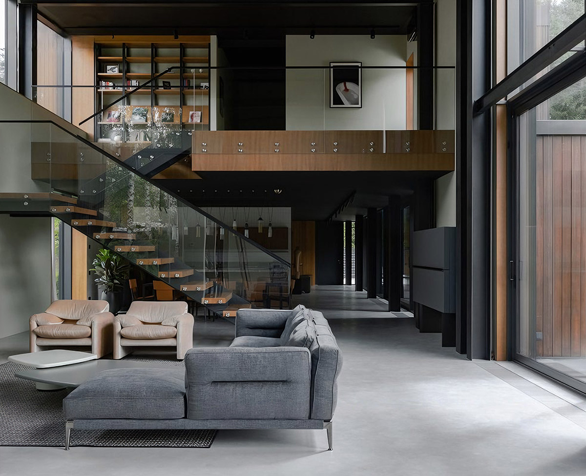 Căn hộ Duplex vốn có ưu thế về chiều cao và không gian rộng, nên khi thiết kế mở sẽ càng tôn lên sự sang trọng.