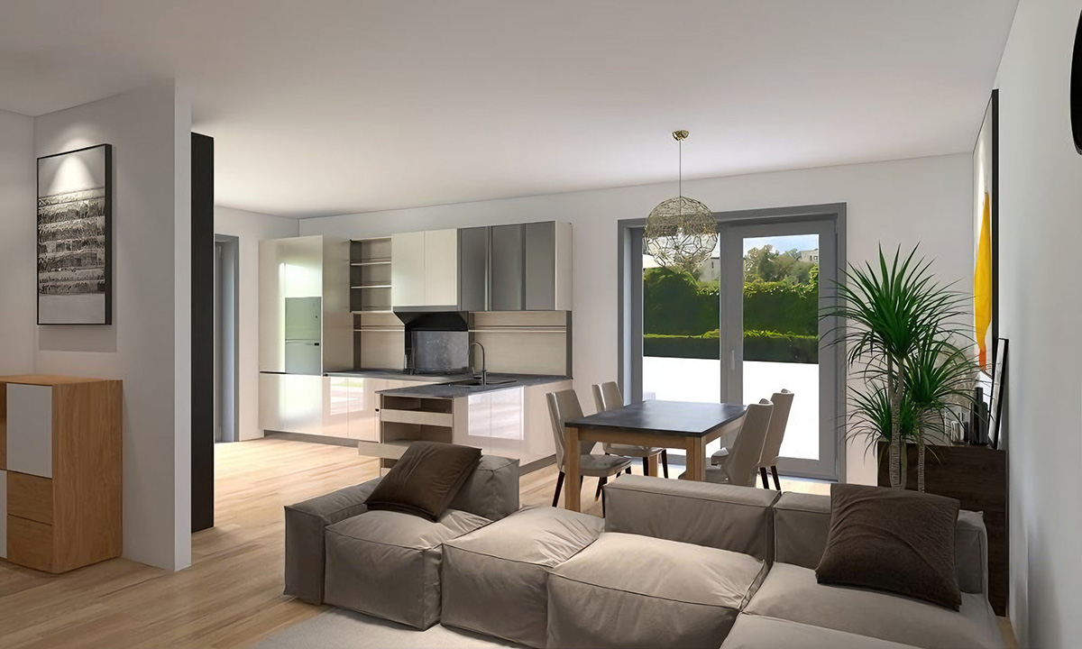 Thiết kế nội thất không gian mở đang trở thành xu hướng nổi bật trong năm 2025.