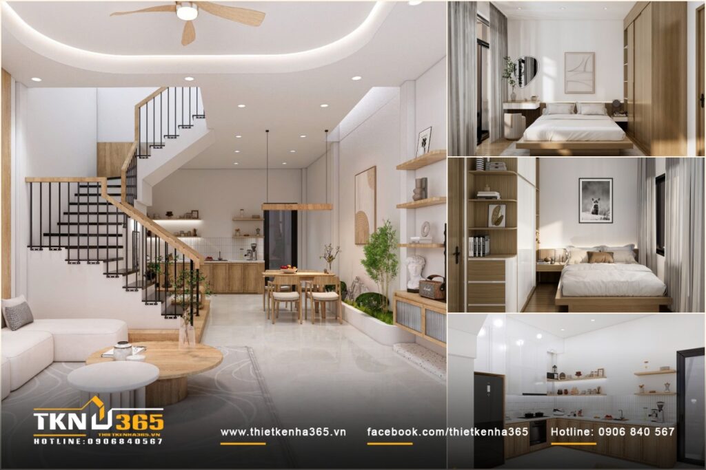 thiết kế nội thất nhà phố 3pn 180m2