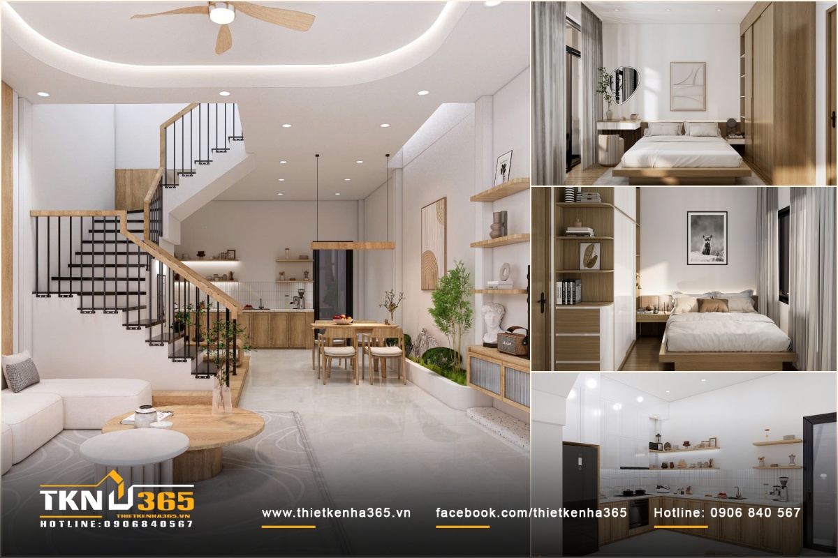 thiết kế nội thất nhà phố 3pn 180m2