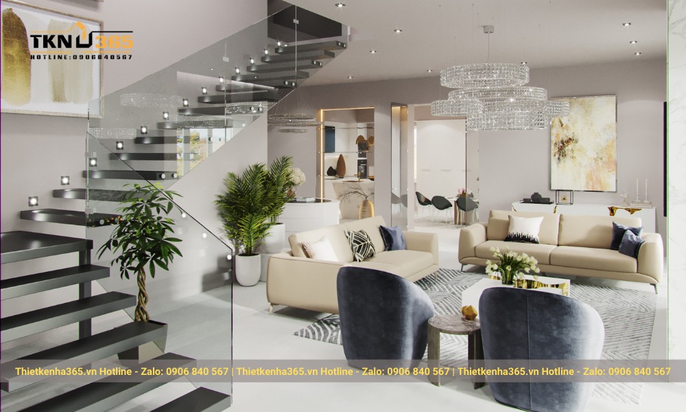 Thiết kế nội thất phòng khách - 241